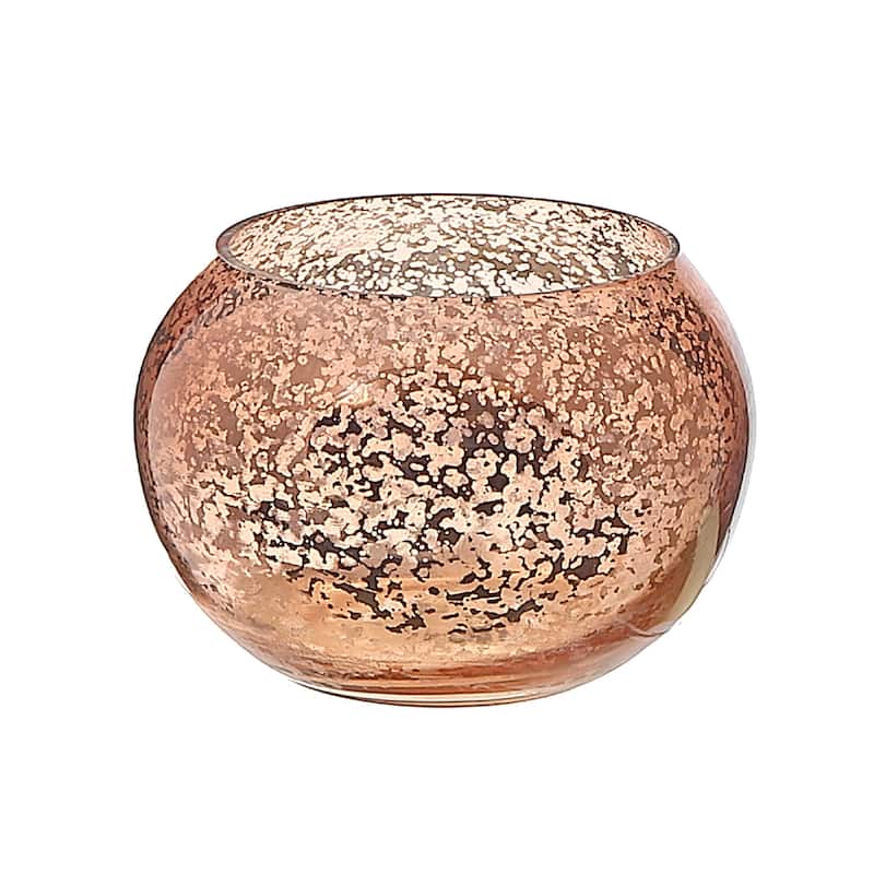 Mercury Curved Tealight Holder Bronze - Set of 2 - N/A