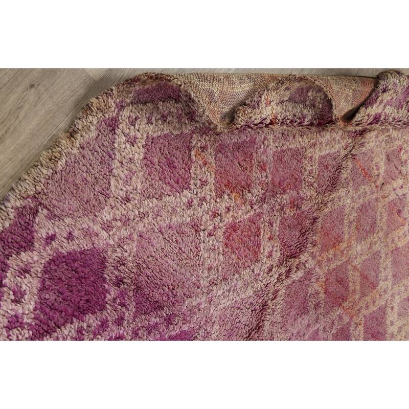 Antique Tribal Moroccan Area Rug Wool Hand-knotted Oriental Carpet - 5'8" x 11'3"