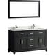preview thumbnail 12 of 33, Vanity Art 60" Double Sink Bathroom Vanity Set with Engineered Marble Top and Free Mirror Espresso