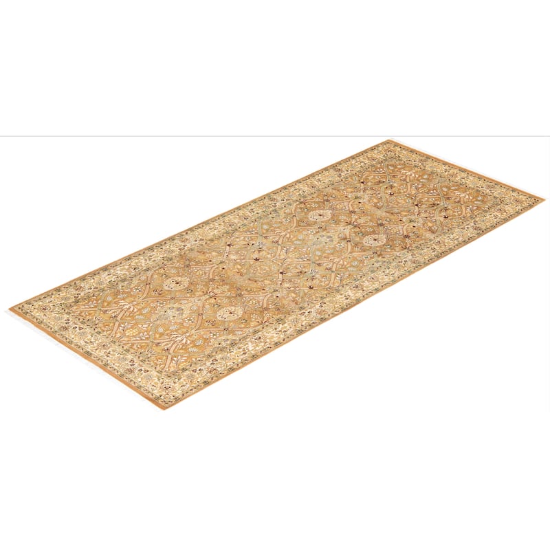 Overton Handknotted Wool Traditional Oriental Brown Runner