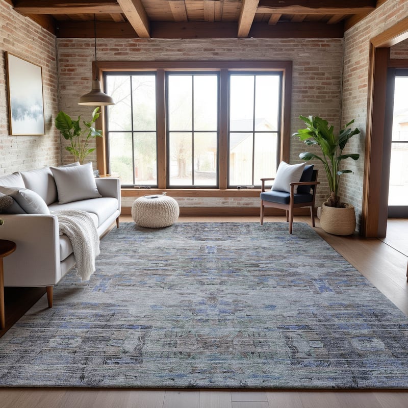 Premium Washable Super Soft Modern Glam Mayfield Rug - Taupe - 5' x 7'6"