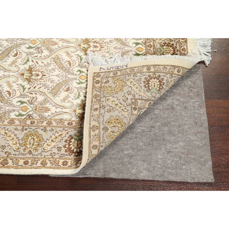 Wool/ Silk Vegetable Dye Tabriz Oriental Area Rug Hand-knotted Carpet - 4'0" x 6'4"