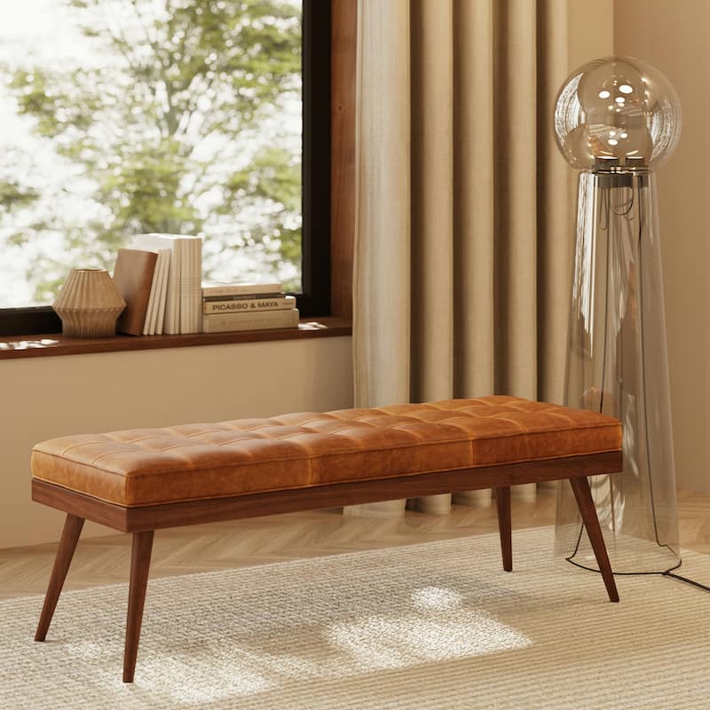 Poly & Bark Luca Bench - Full Grain Genuine Italian Leather