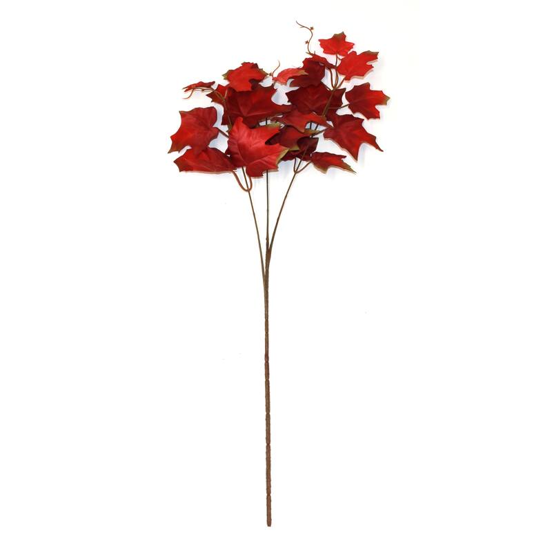 28" Artificial Fall Maple Leaf Spray, Set of 6 - 28