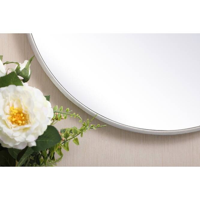 Elegant Lighting Eternity 21" Diameter Circular Beveled Metal Framed
