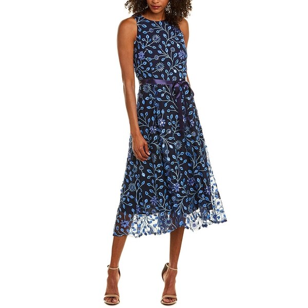tahari asl midi dress