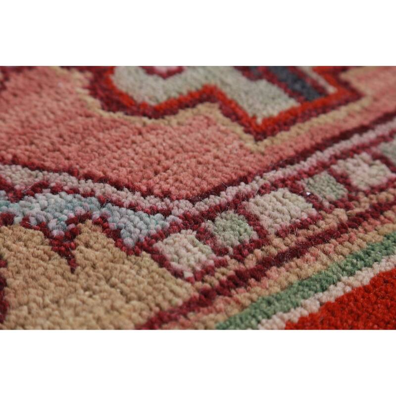 Hand Knotted Oriental 100% Wool Carpet Traditional Medallion Oranges & Rust Heriz (serapi) Area Rug - 14' 11'' X 11' 7''