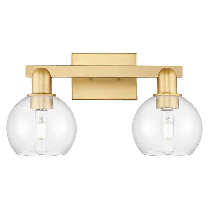 Innovations Lighting Endless Possibilities Arcadia - Athens - 2 Light 17" Bath Vanity Light - Clear/Satin Gold