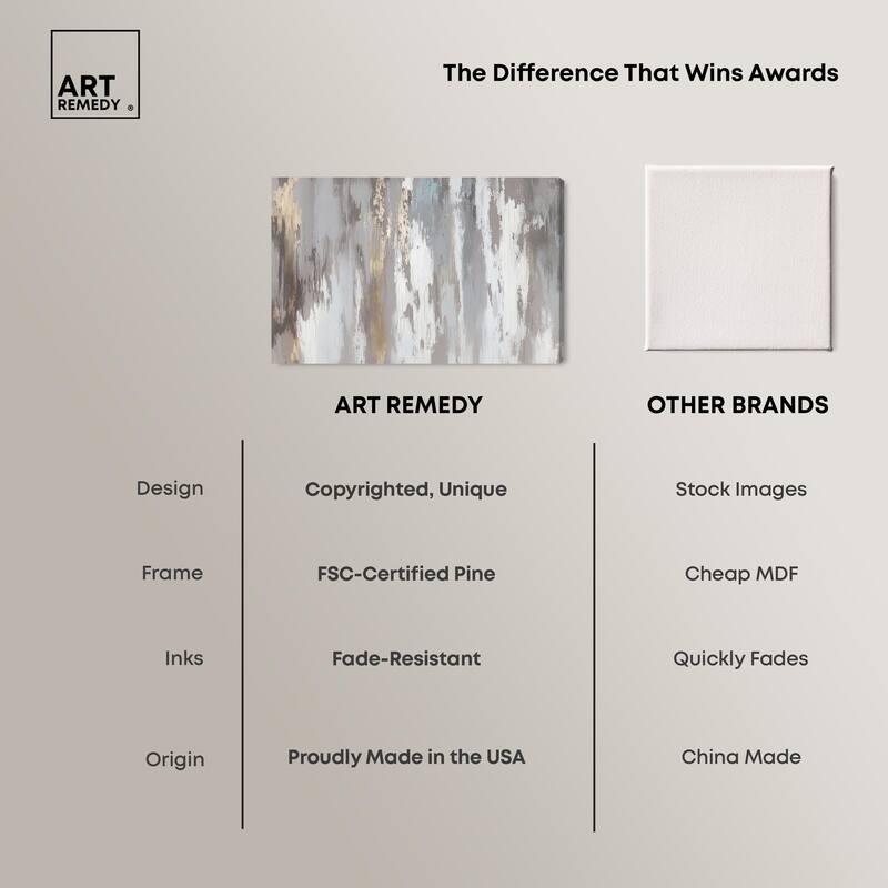 Flooding Gold I Canvas by Art Remedy, Gallery Wrapped