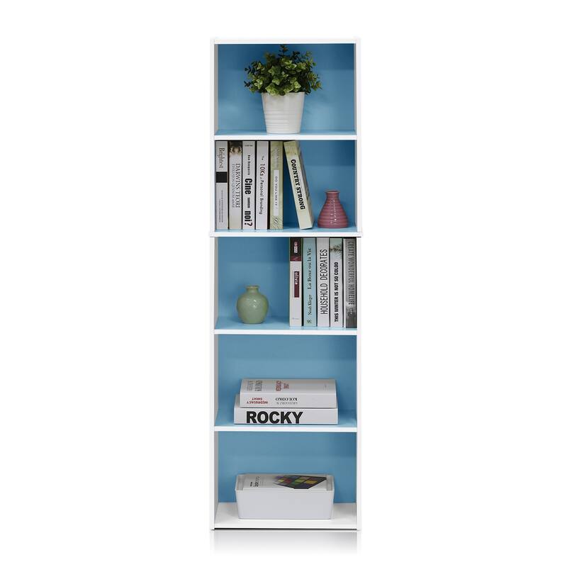 Porch & Den Hollygrove Reversible Color 5-tier Open Shelf Bookcase