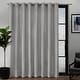 Have A Question About EXCLUSIVE HOME Loha Patio Dove Grey Solid Light Filtering Grommet Top Curtain, 108 In. W X 84 In. L? - Pg 1 - The Home Depot