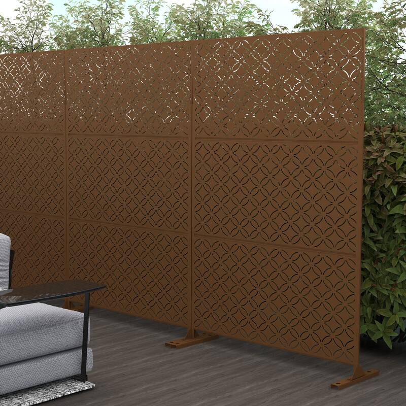 Palace Metal Privacy Screen Panel Free Standing - 72*47