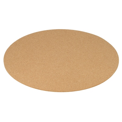 4pcs Cork Coasters, Round Cork Plant Saucers Absorbent Cork Mat - Brown