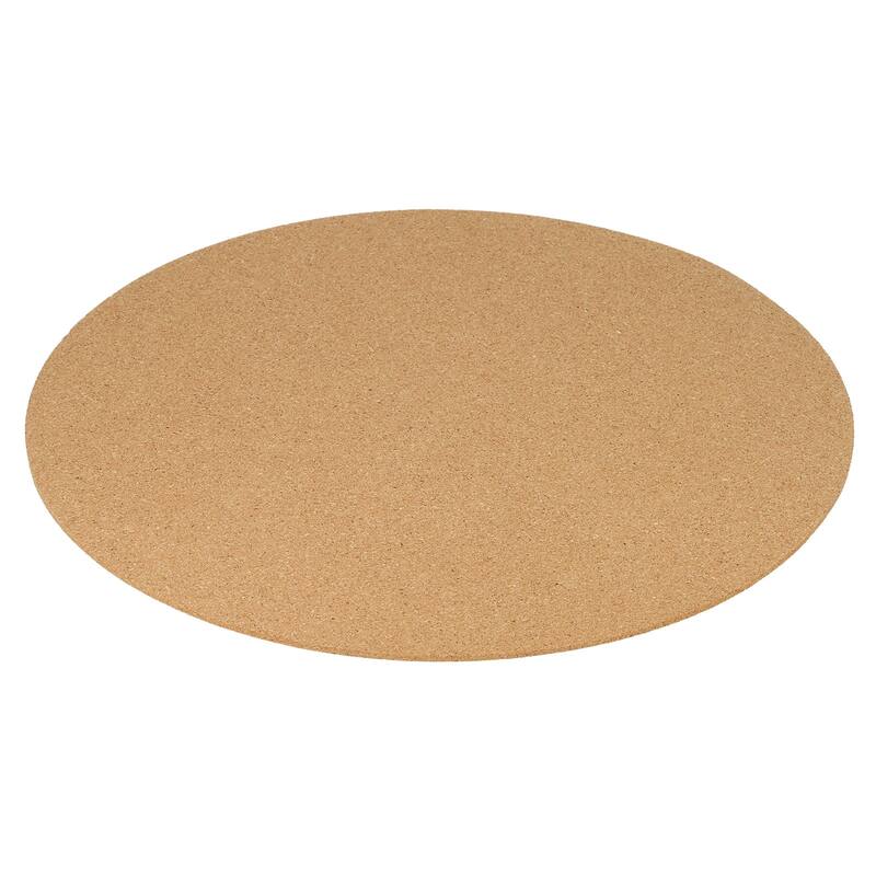 6pcs 12" Cork Coasters, Round Cork Plant Saucers Absorbent Cork Mat - Brown