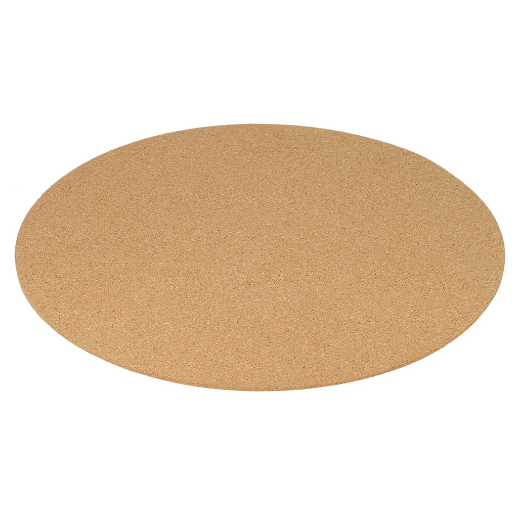 6pcs 12" Cork Coasters, Round Cork Plant Saucers Absorbent Cork Mat - Brown