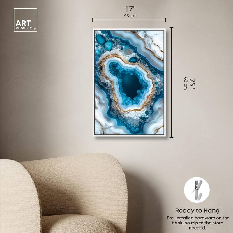 Gilded Geode Eye I Canvas by Art Remedy