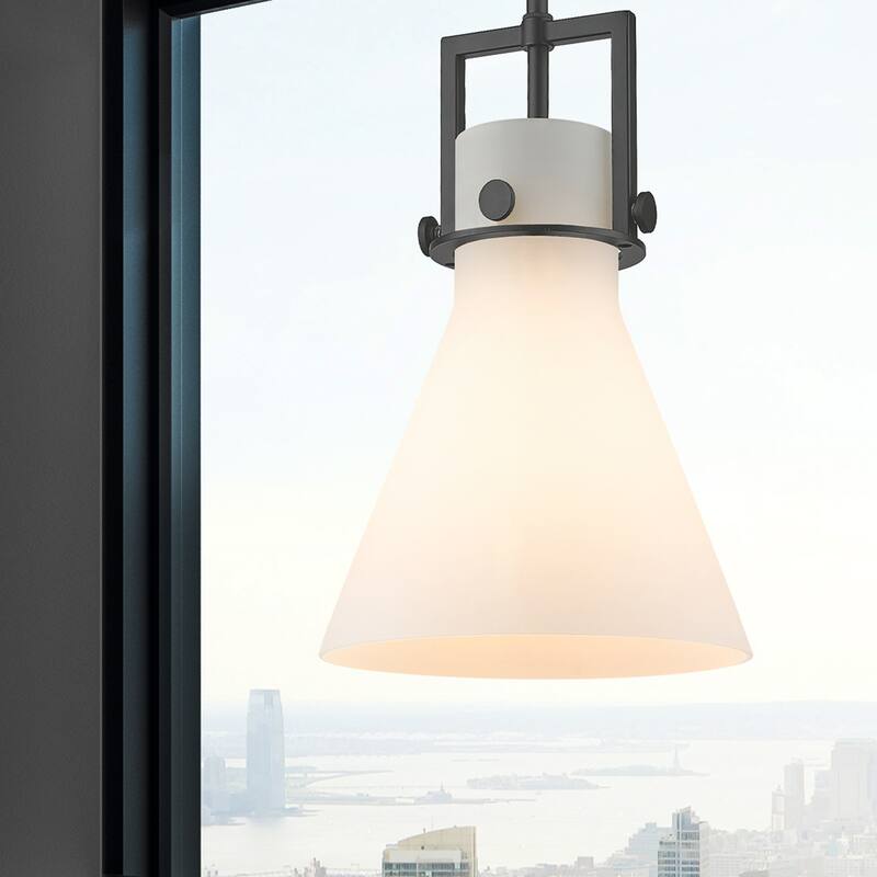 Innovations Lighting Newton Cone - 1 Light 10" Stem Hung Pendant