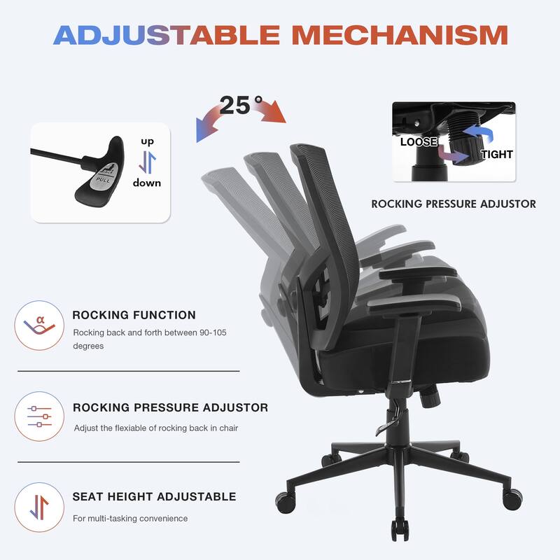 Big and Tall Office Chair 600lbs with Lumbar Support for Eight Hour Daily Work Ergonomic Mesh Desk Chair Widen 3D Cushion