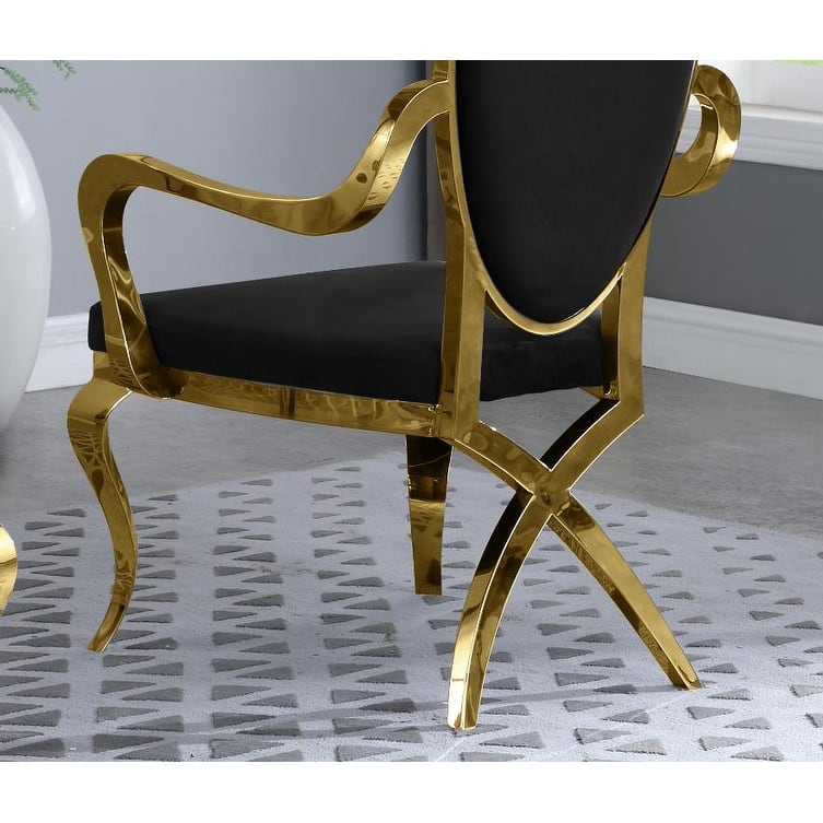 Best Quality Furniture Faux Crystal Arm Chairs