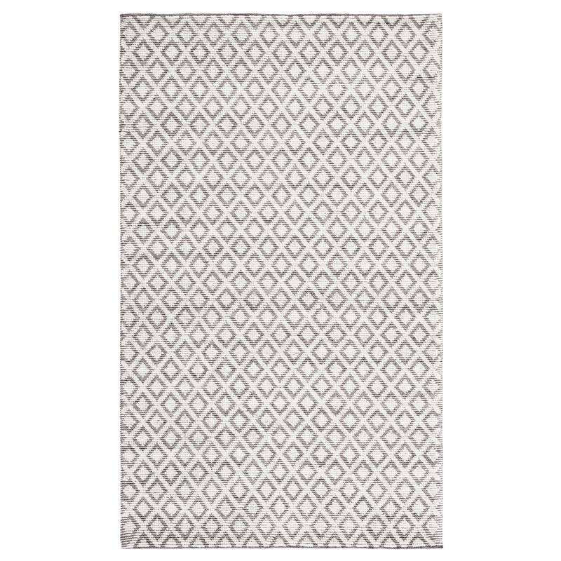 SAFAVIEH Handmade Vermont Latrice Wool Rug - 6' Square - Ivory/Brown