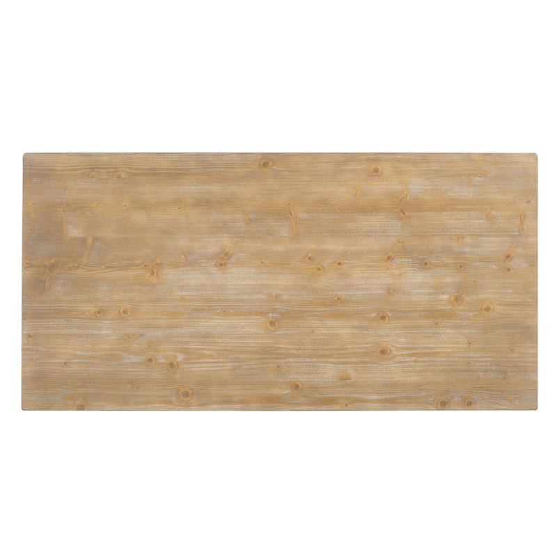 GDFStudio - Trexm Farmhouse 6-piece Dining Sets with Upholstered