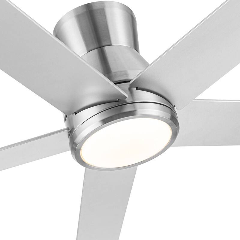 52" Low Profile Ceiling Fan in Brushed Nickel