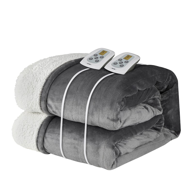Electric Flannel King Queen Throw Heated Blanket