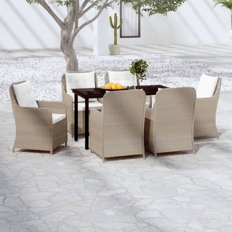 vidaXL Patio Dining Set Outdoor Dining Set Table and Chair Set for Garden