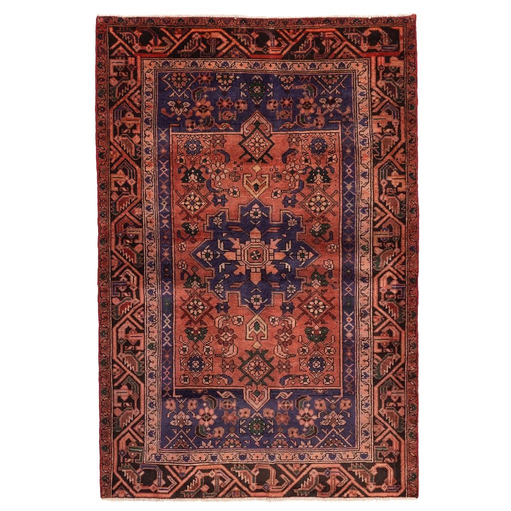 ECARPETGALLERY Hand-knotted Andelz Copper Wool Rug - 4'5 x 6'9
