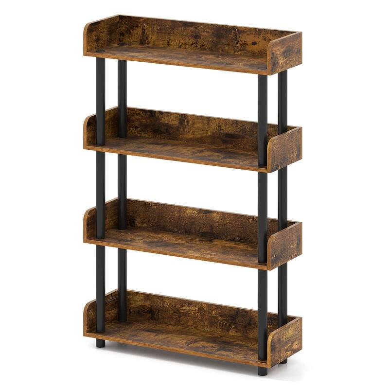 Costway 1/2 PCS 4-Tier Bookshelf with Anti-Tipping Kit Industrial - See Details