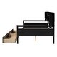 preview thumbnail 22 of 34, Full Daybed with Drawers & Shelf - Elegant Multi-Functional Style