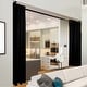 preview thumbnail 9 of 13, InStyleDesign 96"H Room Divider Curtain with Grommet (1 Panel) 150w x 96h - Black