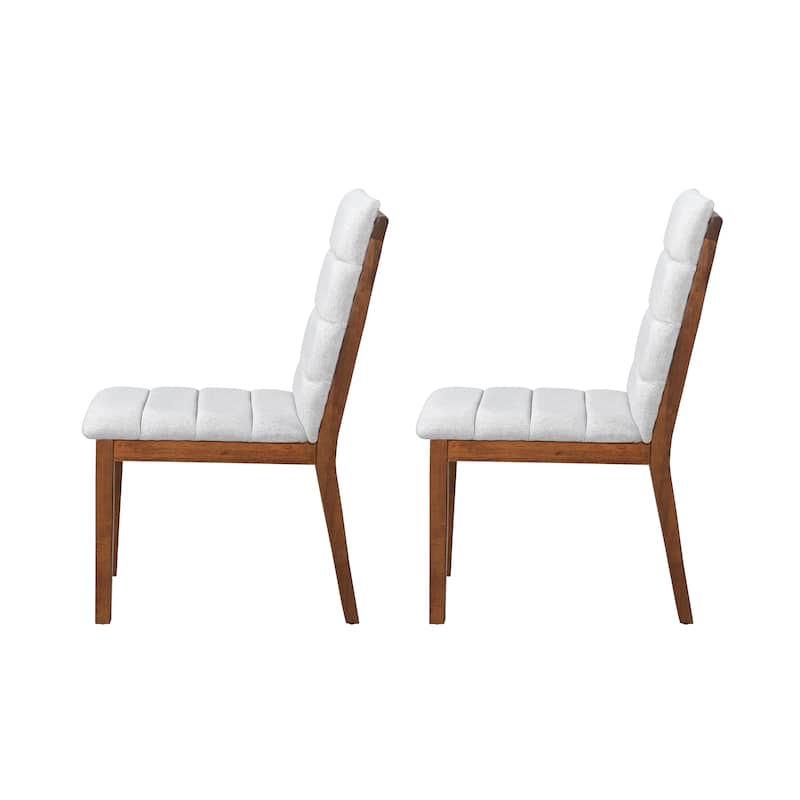 Tufted Upholstery Modern Dining Chairs Set of 2 - Sleek Comfort for Every Space