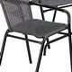 preview thumbnail 28 of 30, Powder-coated Aluminum/ Rattan Lightweight 5-piece Outdoor Dining Set