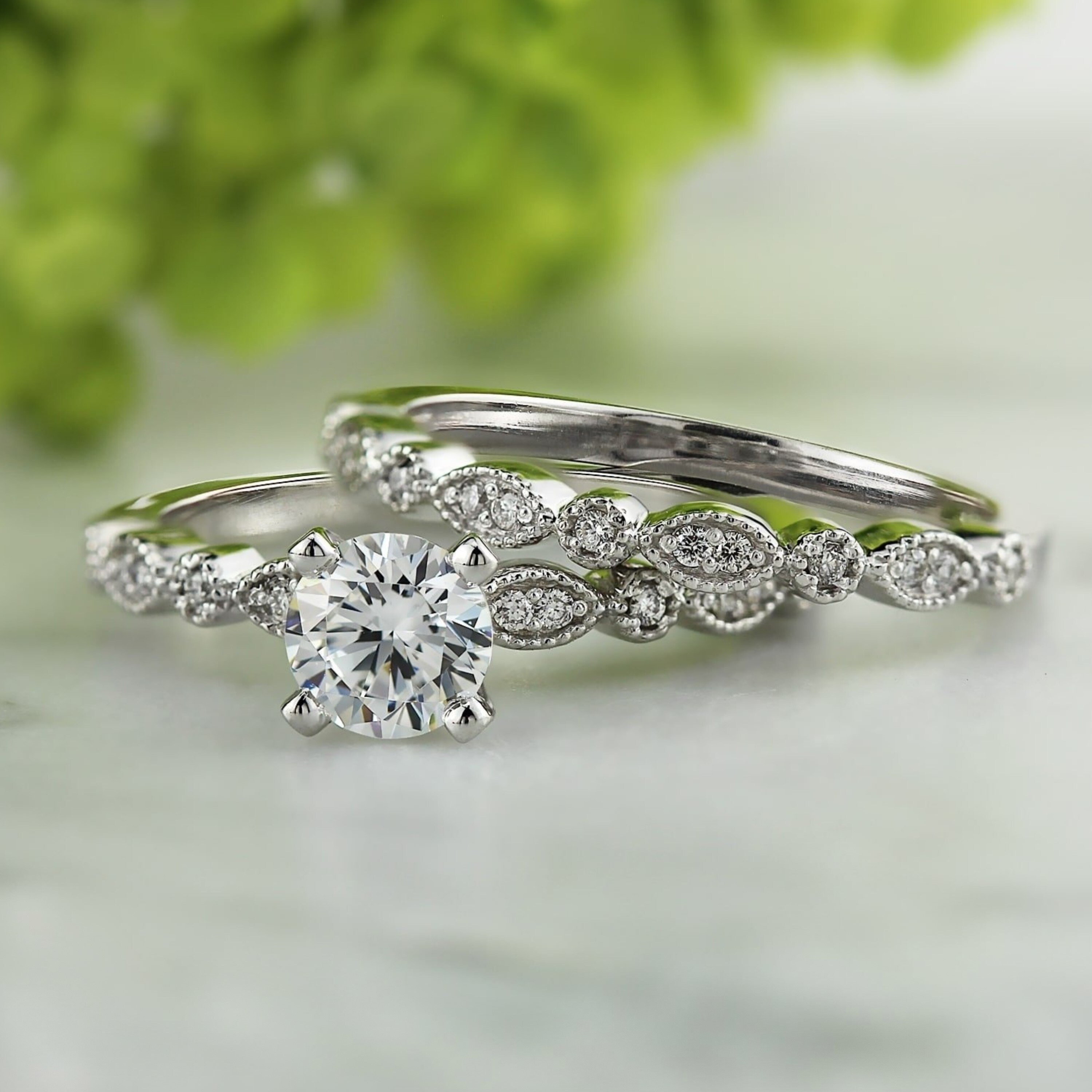 Shop Auriya 14k Gold 4 5ctw Vintage Inspired Diamond Engagement