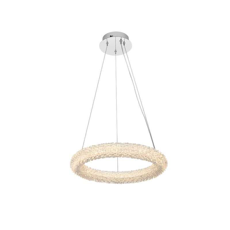 Indigo Home 18 inch Adjustable LED Chandelier - Chrome
