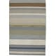 preview thumbnail 1 of 7, One of a Kind Hand-Tufted Modern & Contemporary 5' x 8' Stripe Wool Multi Rug - 5'1"x7'11"