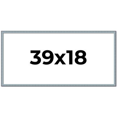 39x18 Frame Rustic Sky Blue Solid Wood Picture Frame | 0.75 Inch