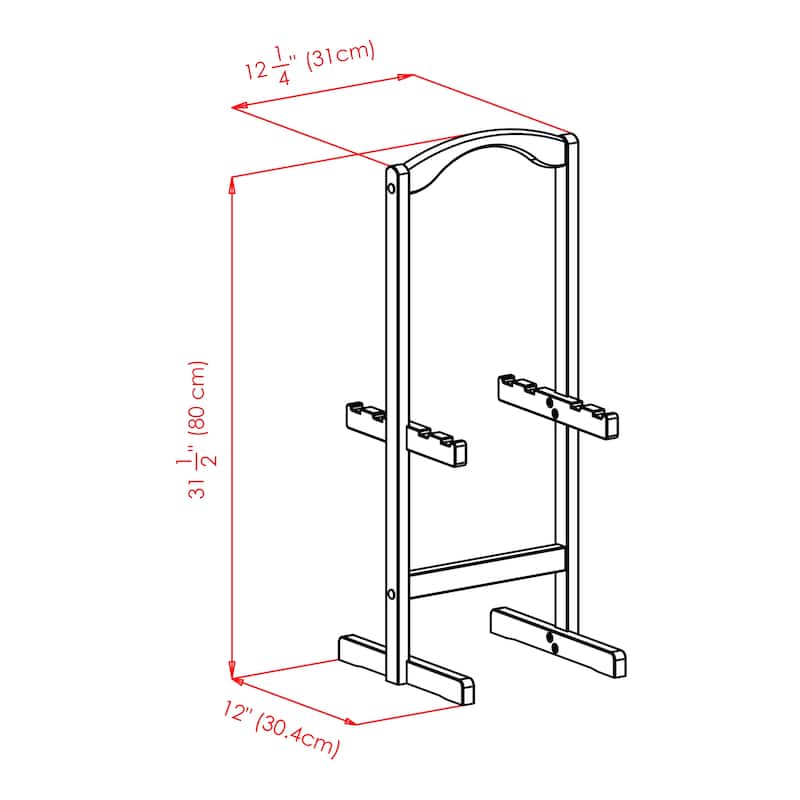 Corbett 4 Snack Tables with Stand White Finish