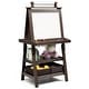 preview thumbnail 7 of 6, 3 in 1 Kids Art Easel Double Sided Storage Easel w Storage Boxes Brown