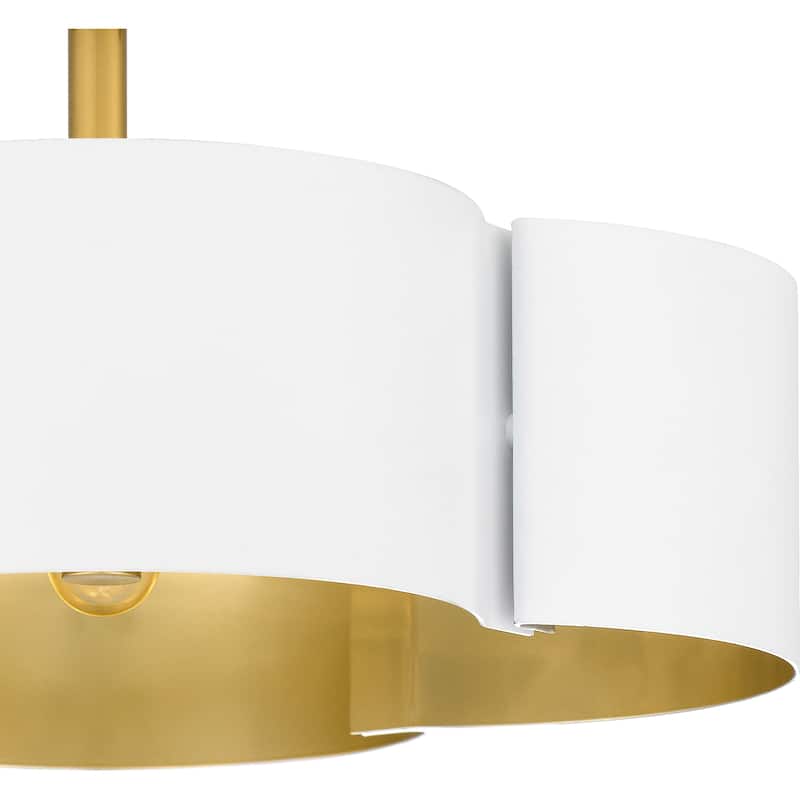 Balsam 4-Light White Lustre Semi-Flush Mount - White Lustre