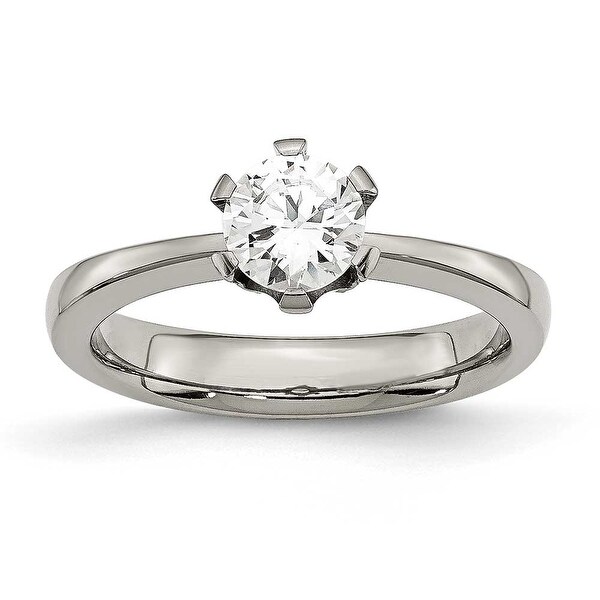 Titanium CZ Ring (3 mm)