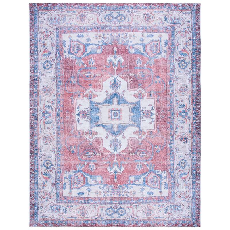 SAFAVIEH Serapi Machine Washable Adina Shabby Chic Distressed Rug
