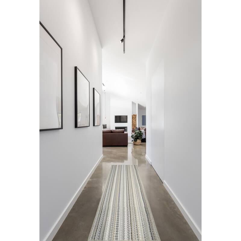 Garland Rug Carnival Striped Durable Indoor Area Rug