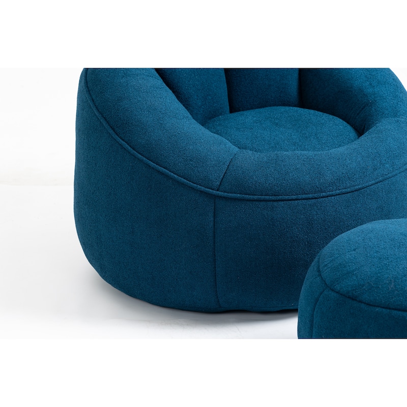 Bean Bag Sofa Chair With Footrest