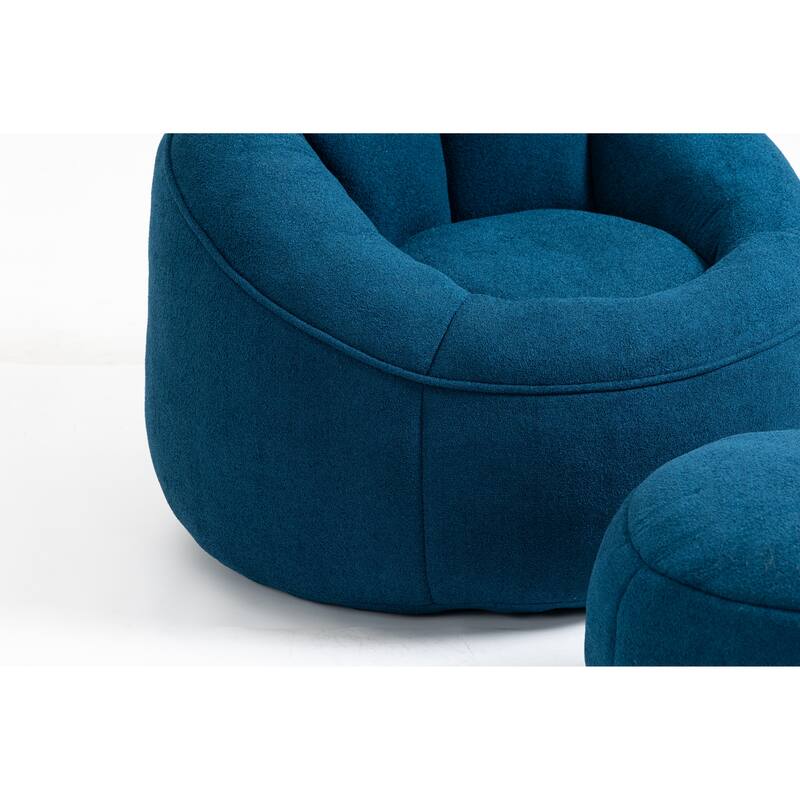 High Pressure Bean Bag Chair With Footrest