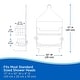 preview thumbnail 7 of 11, Kenney Rust-Resistant 2-Tier Small Hanging Shower Caddy - White