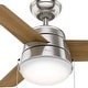 preview thumbnail 6 of 24, Hunter 36" Aker Ceiling Fan with LED Light Kit and Pull Chain - Scandinavian, Contemporary, Transitional