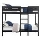 preview thumbnail 11 of 11, Twin over Twin Bunk Bed with Ladder, White