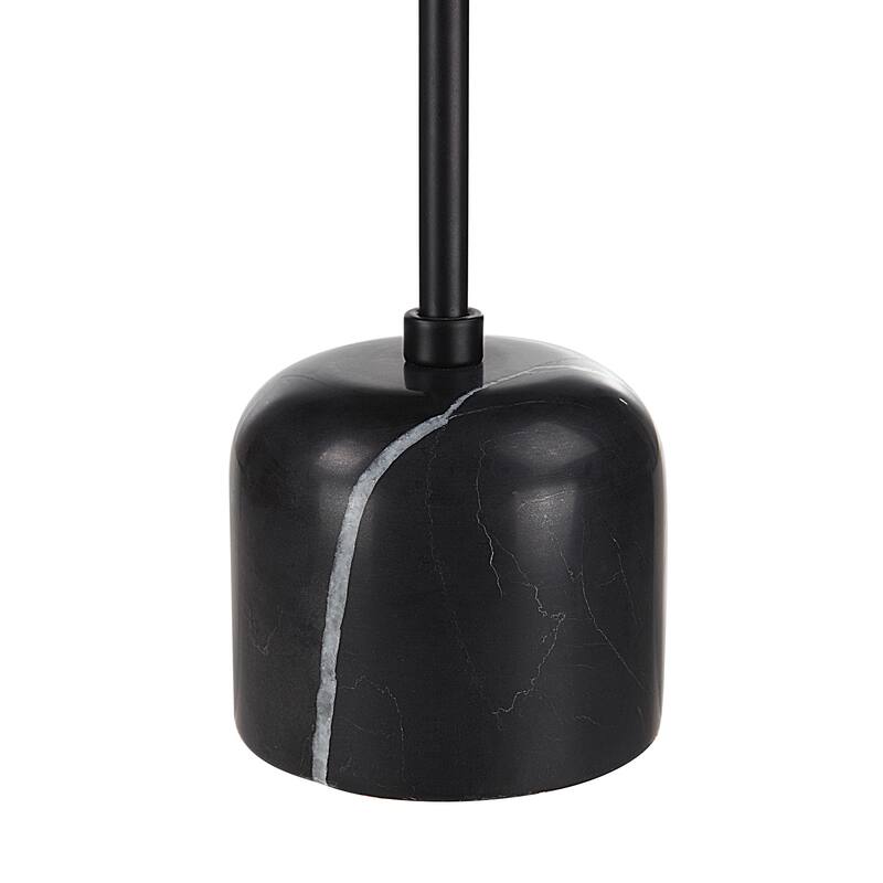 Renwil Uma Indoor Iron Set Of 2 Pillar Candle Holder, Matte Black